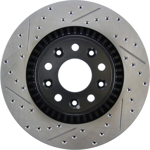 Centric Parts Sport Drilled/Slotted Brake Rotor, 127.61080R 127.61080R - main